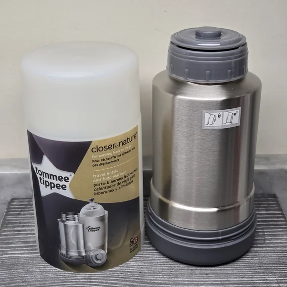 Tommee Tippee Travel Bottle & Food Warmer Thermal Insulated Closer to Nature NEW - Picture 2 of 12